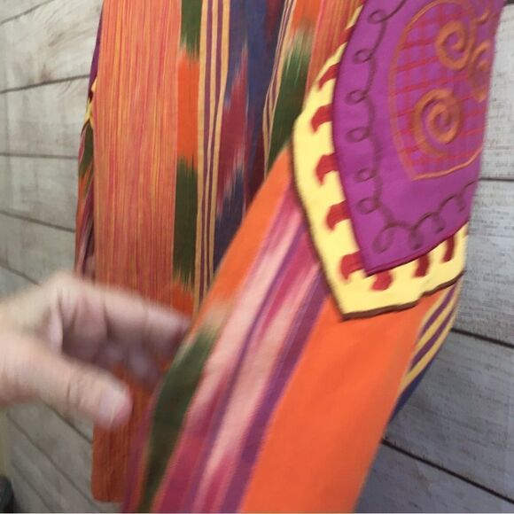 ADAM DOUGLASS ADRIANNA PAPELL BOHO EMBROIDERED BLAZER‎ - Picture 9 of 14